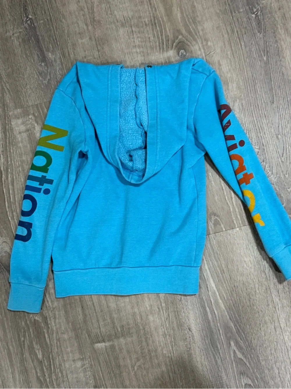 Kids' Blue Zip Hoodie aviator nation Venice 8